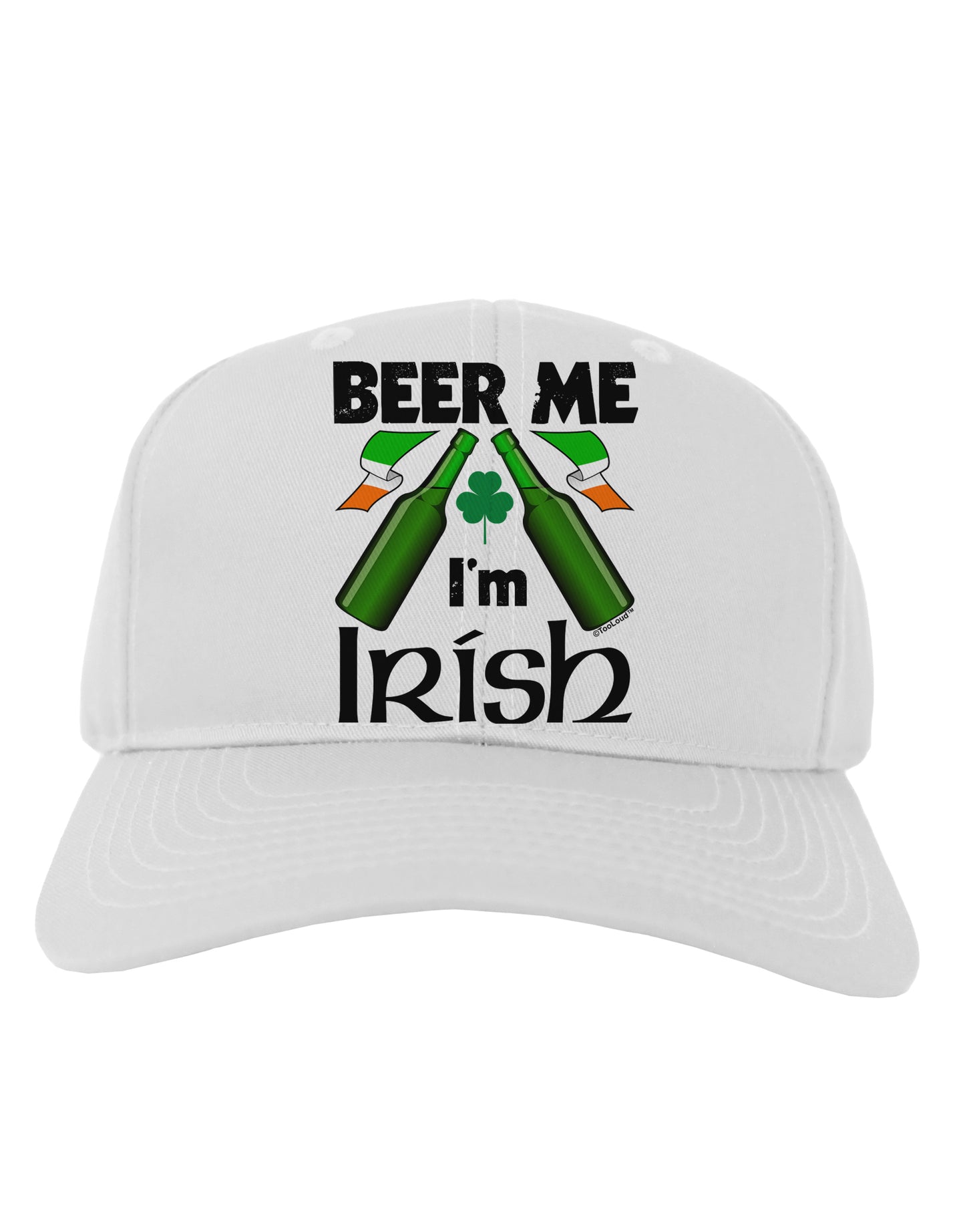 Beer Me I'm Irish Adult Baseball Cap Hat-Baseball Cap-TooLoud-White-One Size-Davson Sales