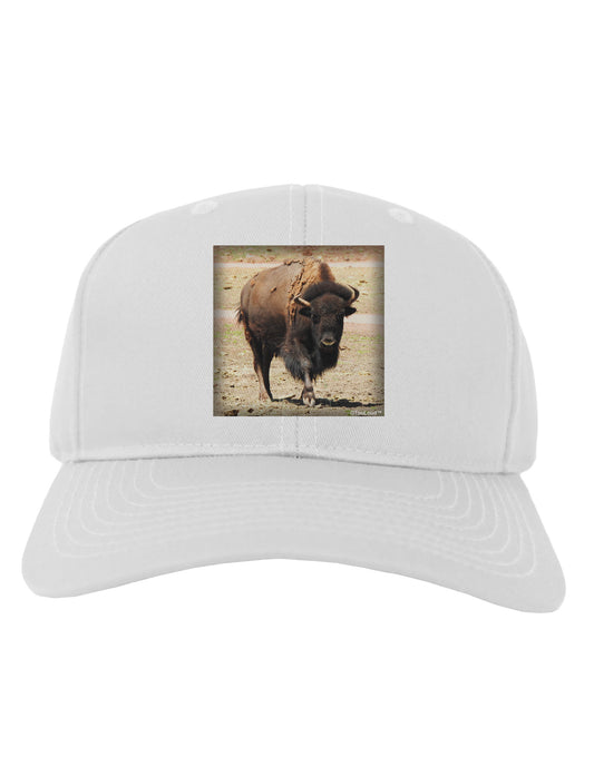 Strong Bison Adult Baseball Cap Hat-Baseball Cap-TooLoud-White-One Size-Davson Sales
