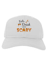 Eat Drink Scary Black Adult Baseball Cap Hat-Baseball Cap-TooLoud-White-One Size-Davson Sales