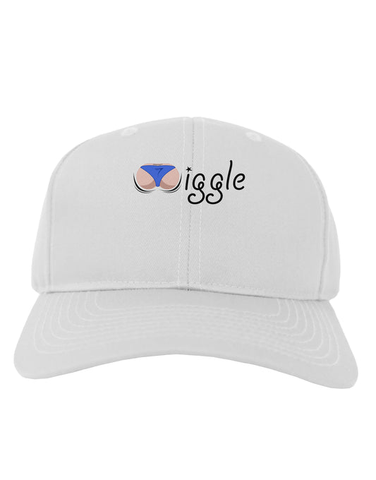 Wiggle - Twerk Light Adult Baseball Cap Hat-Baseball Cap-TooLoud-White-One Size-Davson Sales