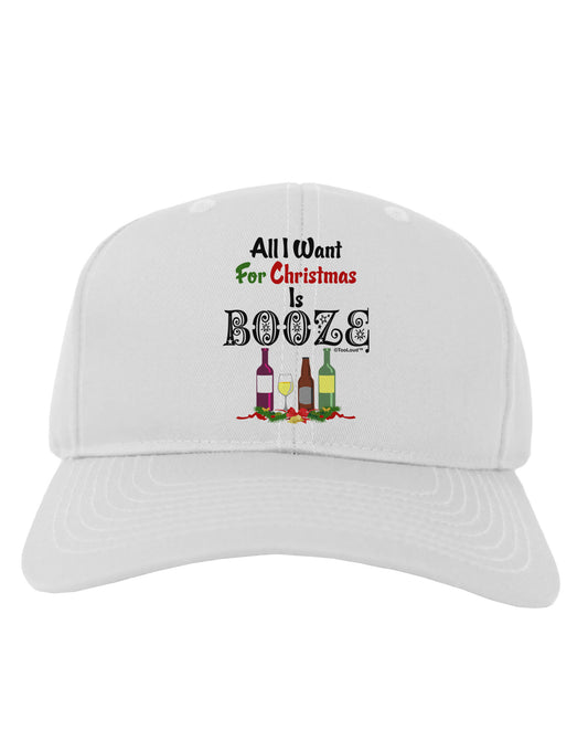 All I Want Is Booze Adult Baseball Cap Hat-Baseball Cap-TooLoud-White-One Size-Davson Sales