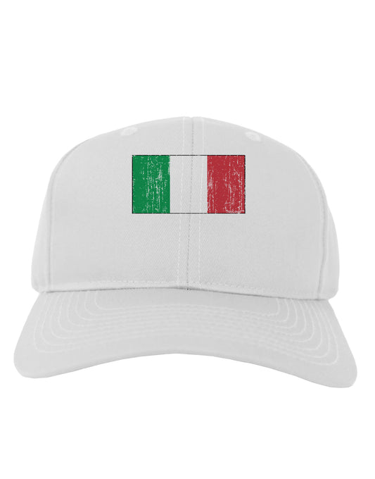 Italian Flag - Distressed Adult Baseball Cap Hat by TooLoud-Baseball Cap-TooLoud-White-One Size-Davson Sales