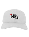 Matching Mr and Mrs Design - Mrs Bow Adult Baseball Cap Hat by TooLoud-Baseball Cap-TooLoud-White-One Size-Davson Sales