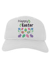 Happy Easter Design Adult Baseball Cap Hat-Baseball Cap-TooLoud-White-One Size-Davson Sales
