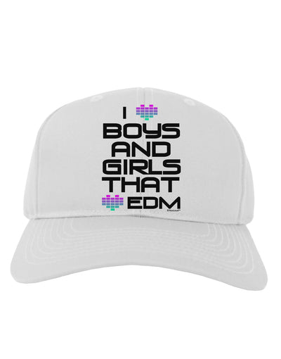 I Heart Boys and Girls That Heart EDM Adult Baseball Cap Hat