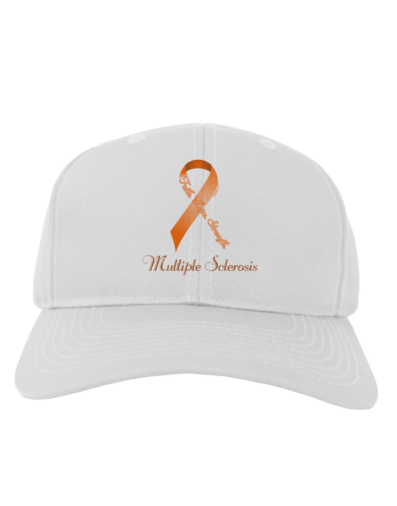 MS - Faith Hope Strength Adult Baseball Cap Hat-Baseball Cap-TooLoud-White-One Size-Davson Sales