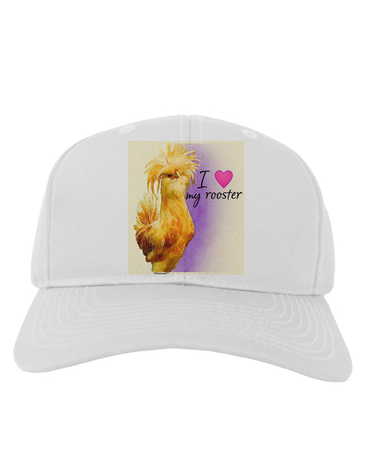 I Heart My Rooster Adult Baseball Cap Hat-Baseball Cap-TooLoud-White-One Size-Davson Sales