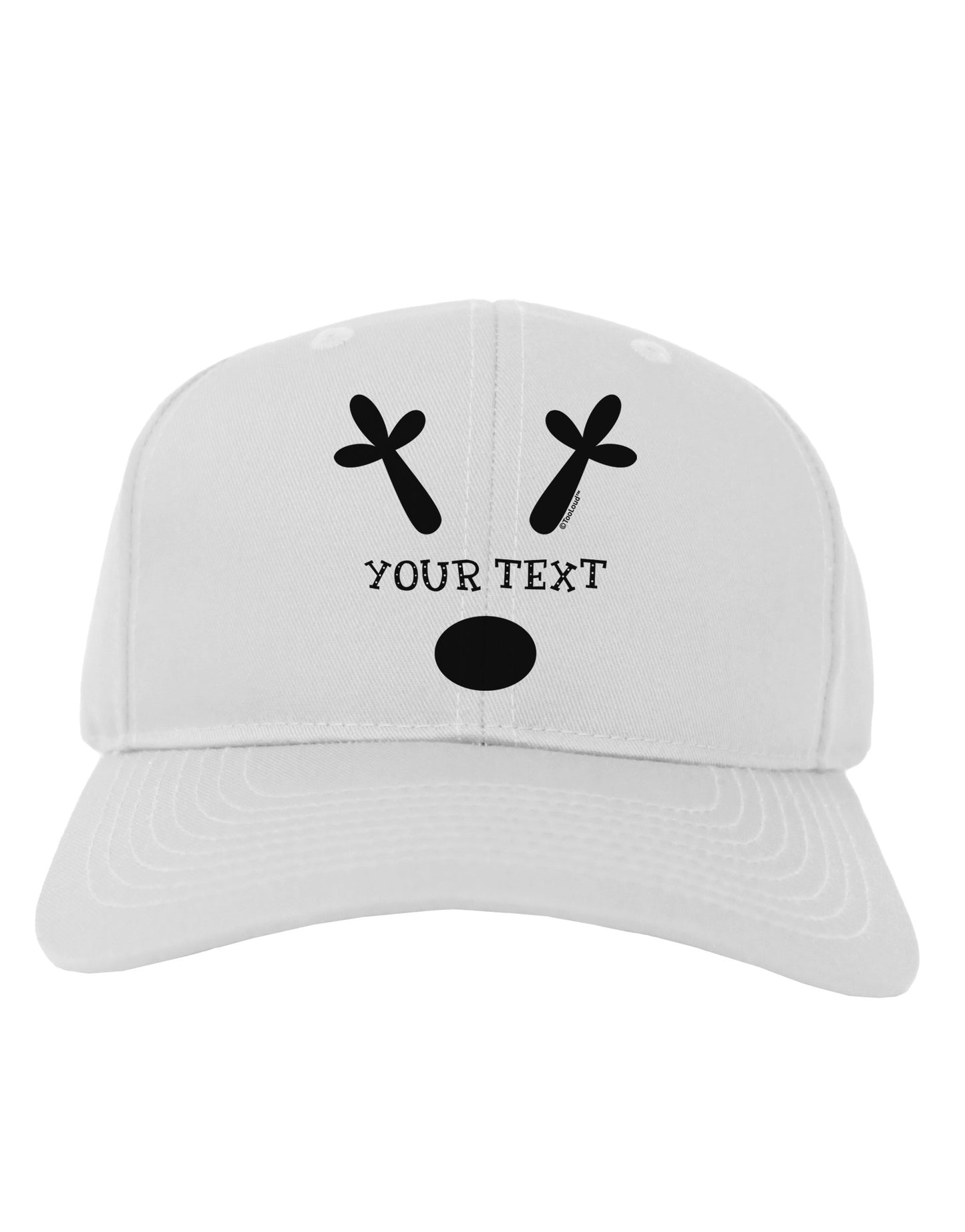 Personalized Matching Reindeer Family Design - Your Text Adult Baseball Cap Hat-Baseball Cap-TooLoud-White-One Size-Davson Sales