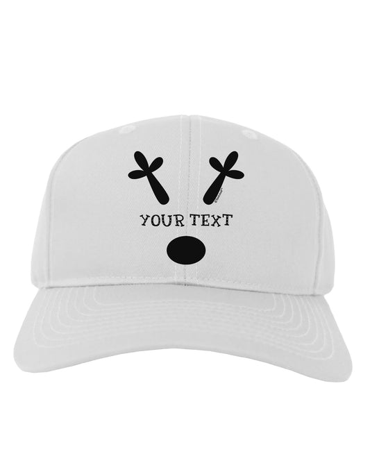 Personalized Matching Reindeer Family Design - Your Text Adult Baseball Cap Hat-Baseball Cap-TooLoud-White-One Size-Davson Sales