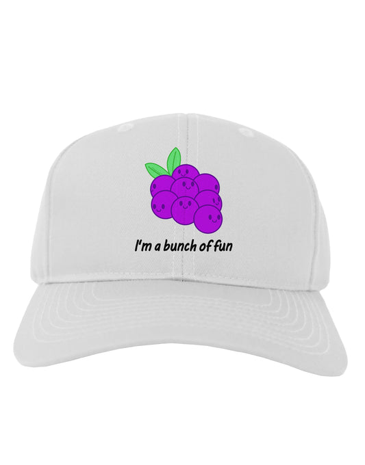 Grapes - I'm a Bunch of Fun Adult Baseball Cap Hat-Baseball Cap-TooLoud-White-One Size-Davson Sales