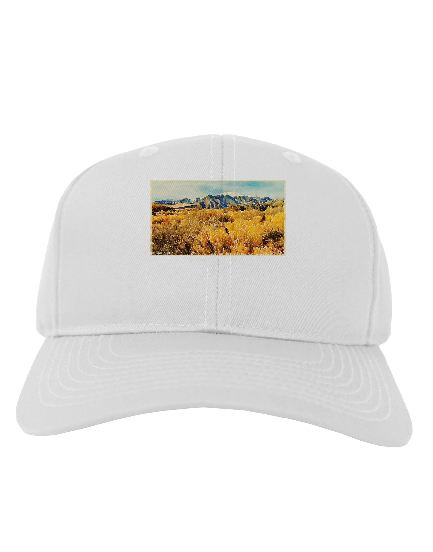 Mountain Forest Park Watercolor Adult Baseball Cap Hat-Baseball Cap-TooLoud-White-One Size-Davson Sales