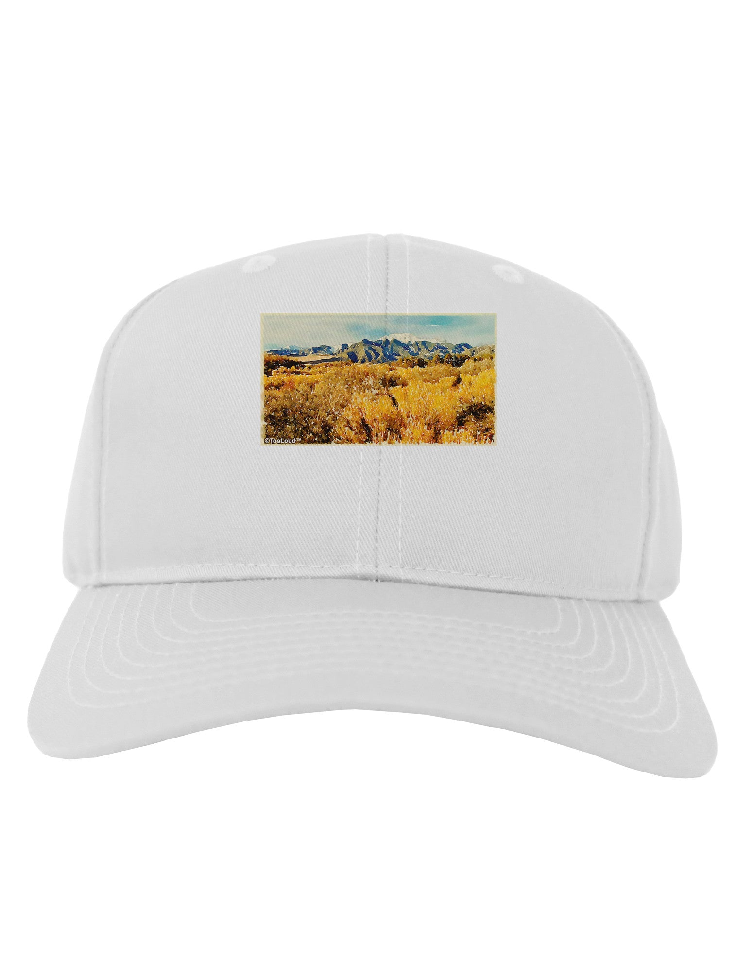 Mountain Forest Park Watercolor Adult Baseball Cap Hat-Baseball Cap-TooLoud-White-One Size-Davson Sales