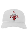 V Is For Vodka Adult Baseball Cap Hat-Baseball Cap-TooLoud-White-One Size-Davson Sales