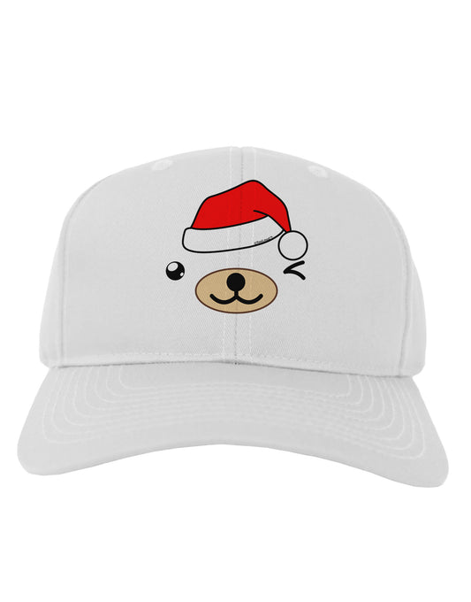 Kyu-T Face Beartholomew Santa Boy Bear Adult Baseball Cap Hat-Baseball Cap-TooLoud-White-One Size-Davson Sales