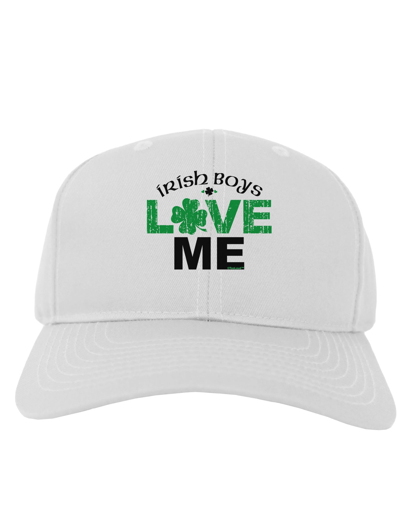 Irish Boys Love Me Adult Baseball Cap Hat-Baseball Cap-TooLoud-White-One Size-Davson Sales