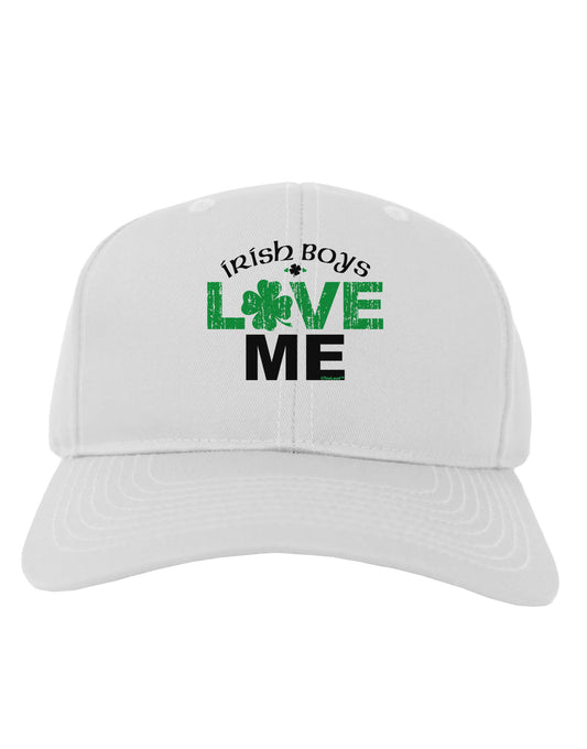 Irish Boys Love Me Adult Baseball Cap Hat-Baseball Cap-TooLoud-White-One Size-Davson Sales