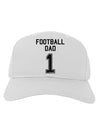 Football Dad Jersey Adult Baseball Cap Hat by TooLoud-Baseball Cap-TooLoud-White-One Size-Davson Sales