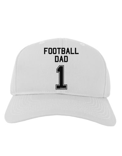 Football Dad Jersey Adult Baseball Cap Hat by TooLoud-Baseball Cap-TooLoud-White-One Size-Davson Sales