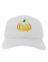 Happy Halloween Jack Yellow Adult Baseball Cap Hat-Baseball Cap-TooLoud-White-One Size-Davson Sales