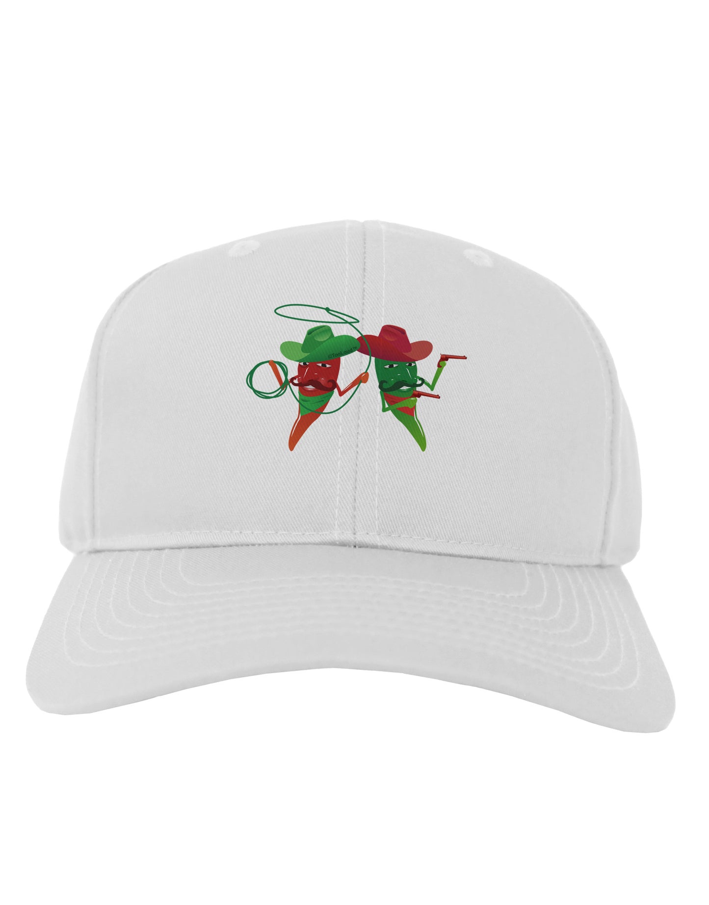 Cowboy Chili Peppers Adult Baseball Cap Hat-Baseball Cap-TooLoud-White-One Size-Davson Sales