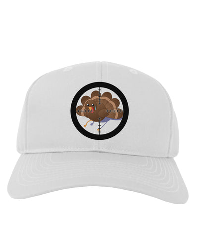 Turkey Trouble - Thanksgiving Funny Adult Baseball Cap Hat-Baseball Cap-TooLoud-White-One Size-Davson Sales