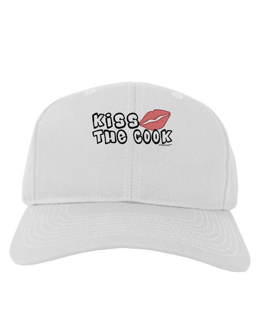 Kiss the Cook With Lips Adult Baseball Cap Hat by TooLoud-Baseball Cap-TooLoud-White-One Size-Davson Sales
