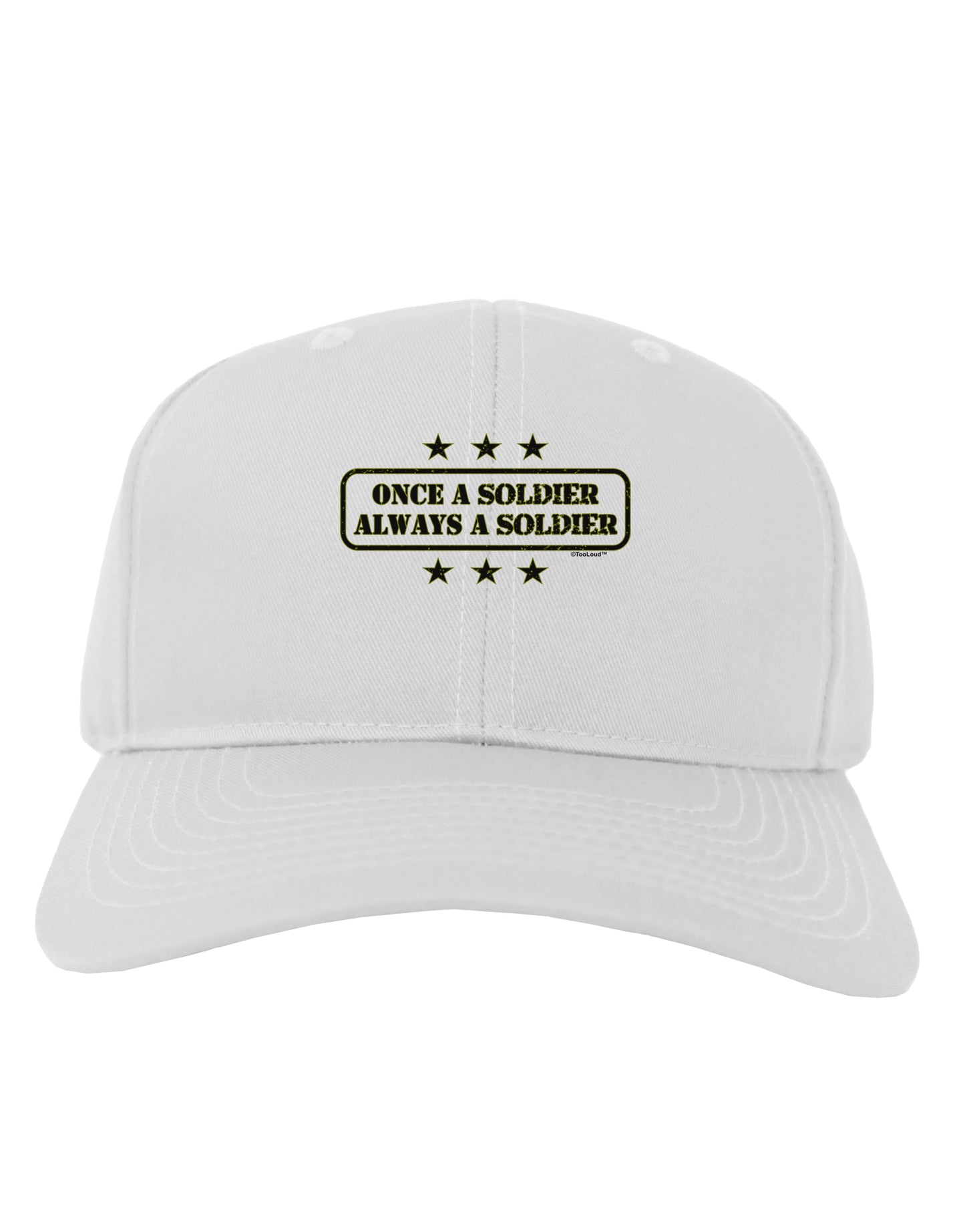 Always A Soldier Adult Baseball Cap Hat-Baseball Cap-TooLoud-White-One Size-Davson Sales