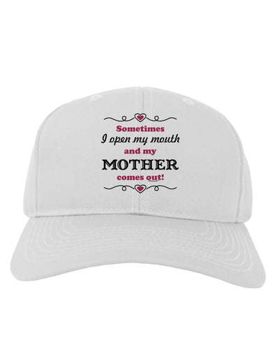 My Mother Comes Out Adult Baseball Cap Hat-Baseball Cap-TooLoud-White-One Size-Davson Sales