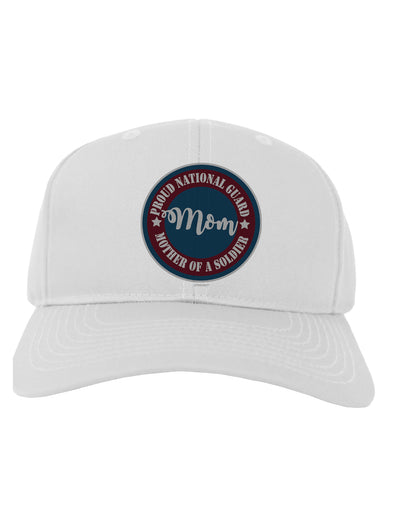 TooLoud Proud National Guard Mom Adult Baseball Cap Hat-Baseball Cap-TooLoud-White-One-Size-Fits-Most-Davson Sales