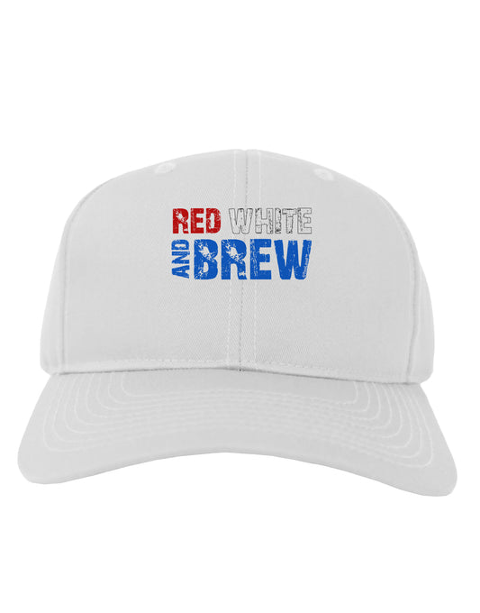 Red White and Brew Color Adult Baseball Cap Hat by TooLoud-Baseball Cap-TooLoud-White-One Size-Davson Sales