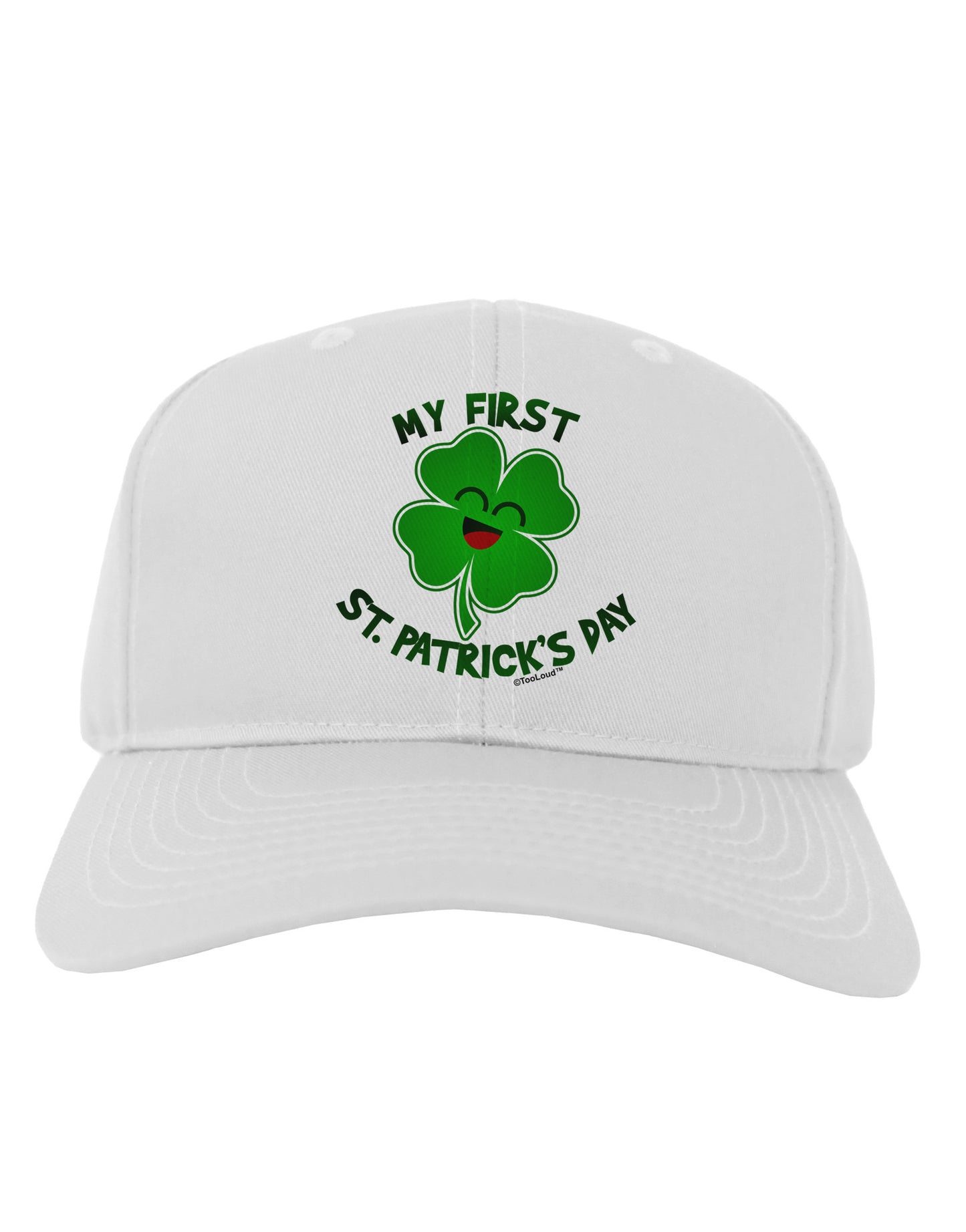 My First St. Patrick's Day Adult Baseball Cap Hat-Baseball Cap-TooLoud-White-One Size-Davson Sales