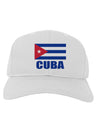 Cuba Flag Cuban Pride Adult Baseball Cap Hat by TooLoud-Baseball Cap-TooLoud-White-One Size-Davson Sales