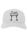 At My Age I Need Glasses - Martini Adult Baseball Cap Hat by TooLoud-Baseball Cap-TooLoud-White-One Size-Davson Sales