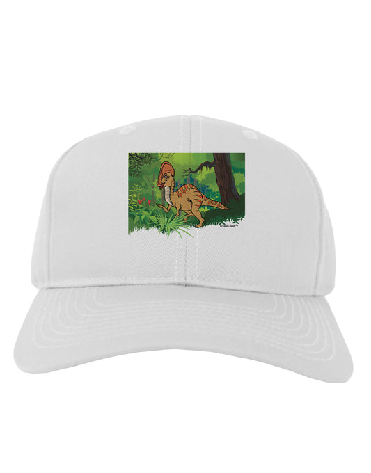 Parasaurolophus Walkeri - Without Name Adult Baseball Cap Hat-Baseball Cap-TooLoud-White-One Size-Davson Sales
