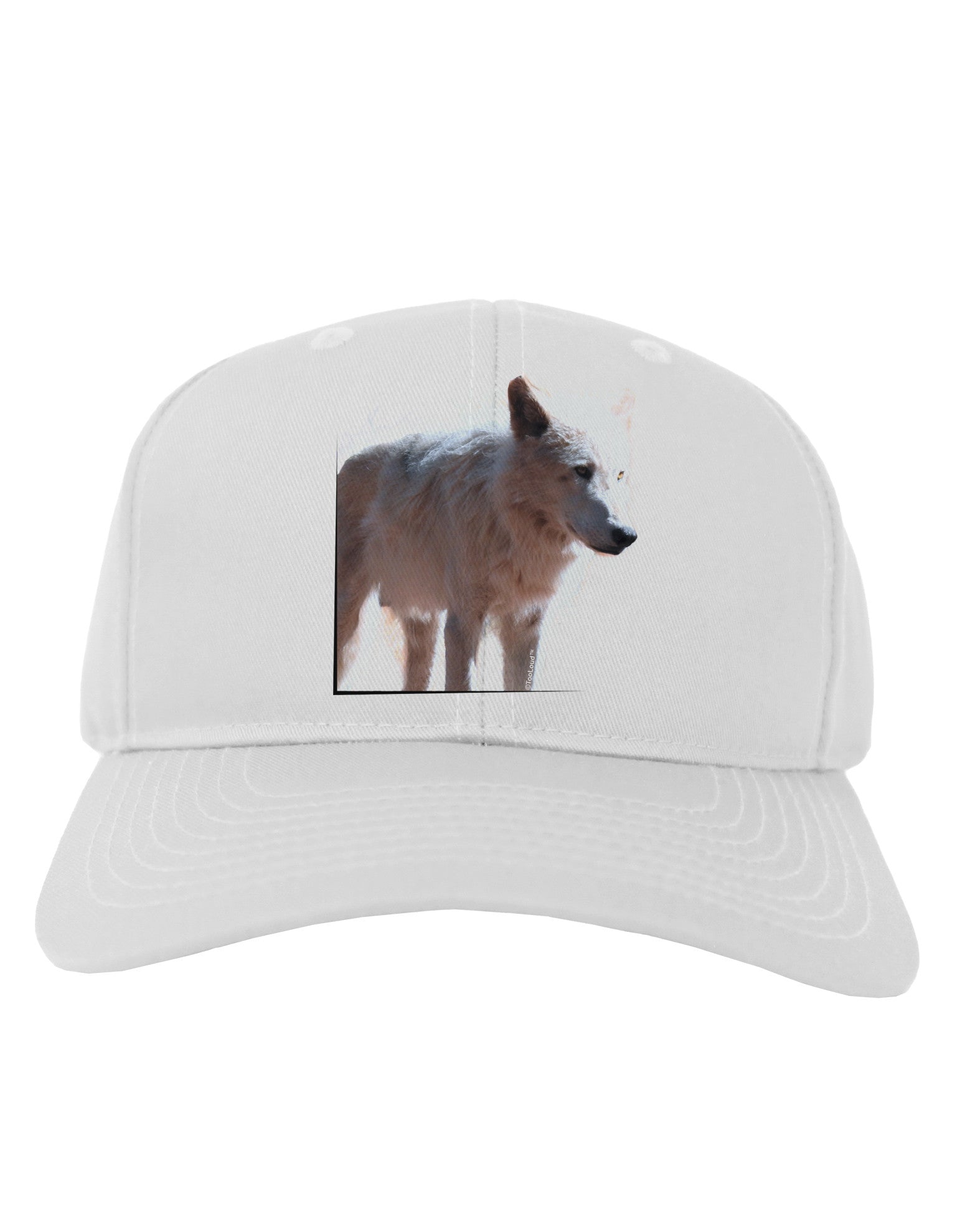 Magnificent Full White Wolf Adult Baseball Cap Hat-Baseball Cap-TooLoud-White-One Size-Davson Sales