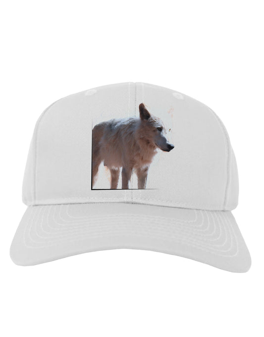 Magnificent Full White Wolf Adult Baseball Cap Hat-Baseball Cap-TooLoud-White-One Size-Davson Sales