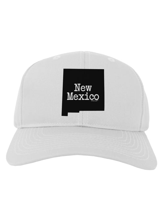 New Mexico - United States Shape Adult Baseball Cap Hat by TooLoud-Baseball Cap-TooLoud-White-One Size-Davson Sales