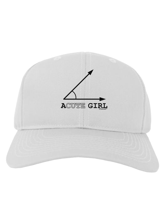 Acute Girl Adult Baseball Cap Hat-Baseball Cap-TooLoud-White-One Size-Davson Sales