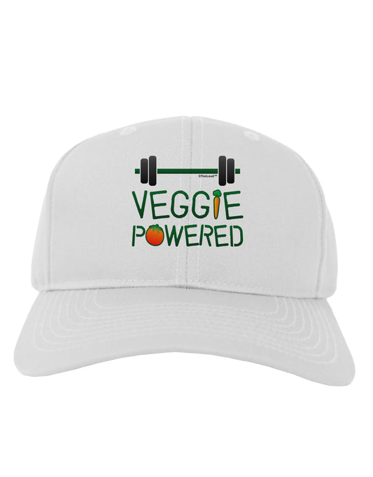 TooLoud Veggie Powered Adult Baseball Cap Hat-Baseball Cap-TooLoud-White-One Size-Davson Sales