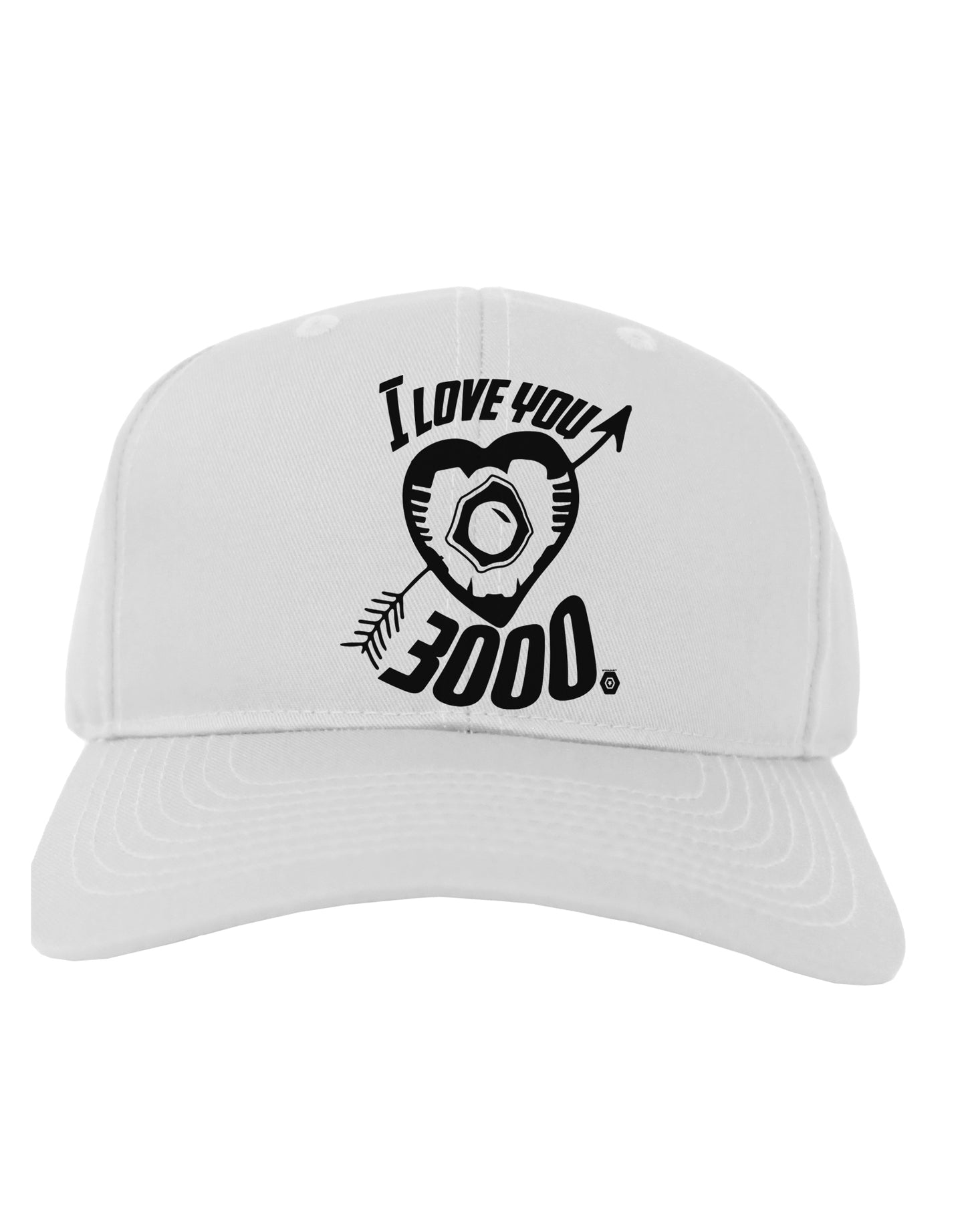 TooLoud I Love You 3000 Adult Baseball Cap Hat-Baseball Cap-TooLoud-White-One-Size-Fits-Most-Davson Sales
