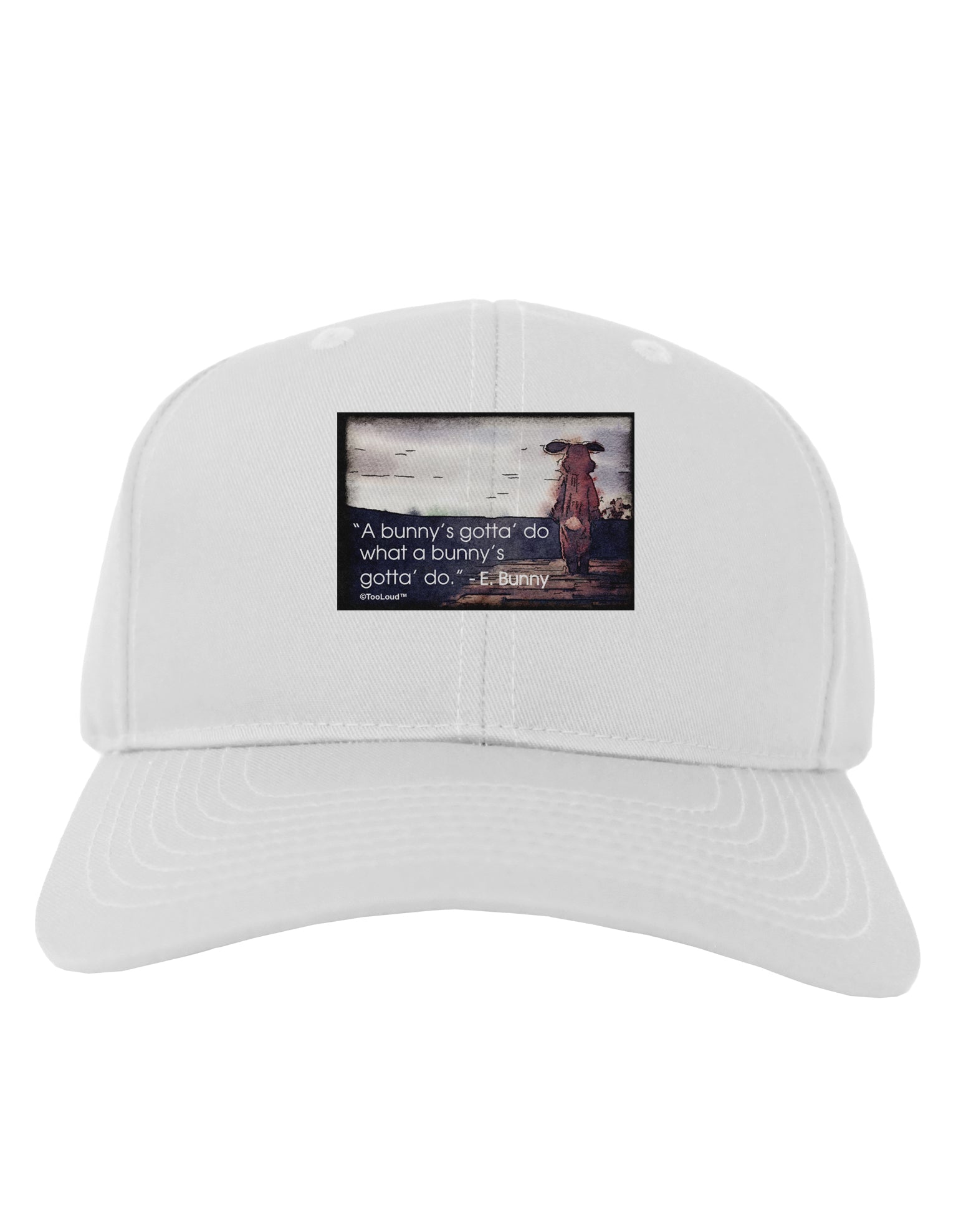 A Bunny's Gotta Do - Easter Bunny Adult Baseball Cap Hat by TooLoud-Baseball Cap-TooLoud-White-One Size-Davson Sales