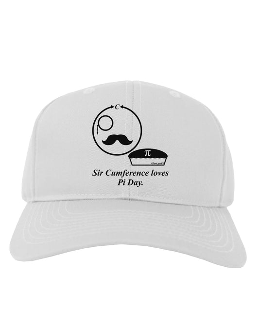 Sir Cumference Loves Pi Day Adult Baseball Cap Hat-Baseball Cap-TooLoud-White-One Size-Davson Sales