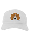 Cute Beagle Dog Adult Baseball Cap Hat by TooLoud-Baseball Cap-TooLoud-White-One Size-Davson Sales