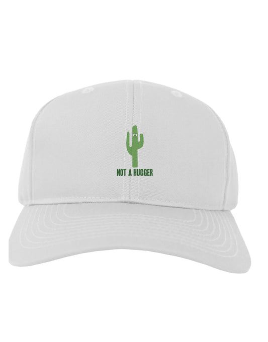 TooLoud Not a Hugger Adult Baseball Cap Hat-Baseball Cap-TooLoud-White-One-Size-Fits-Most-Davson Sales