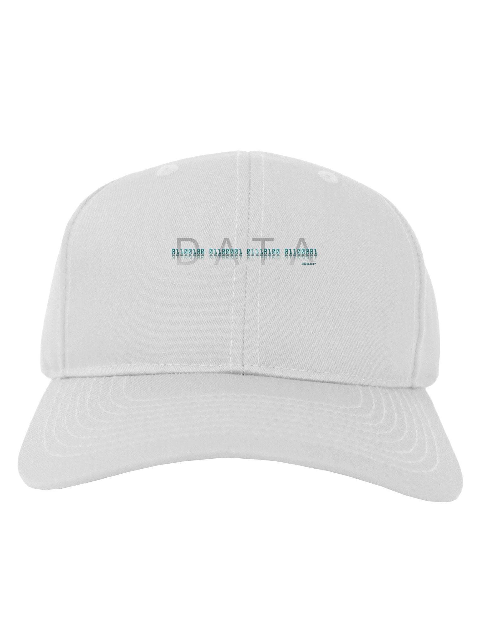 Binary Data Blue Adult Baseball Cap Hat-Baseball Cap-TooLoud-White-One Size-Davson Sales