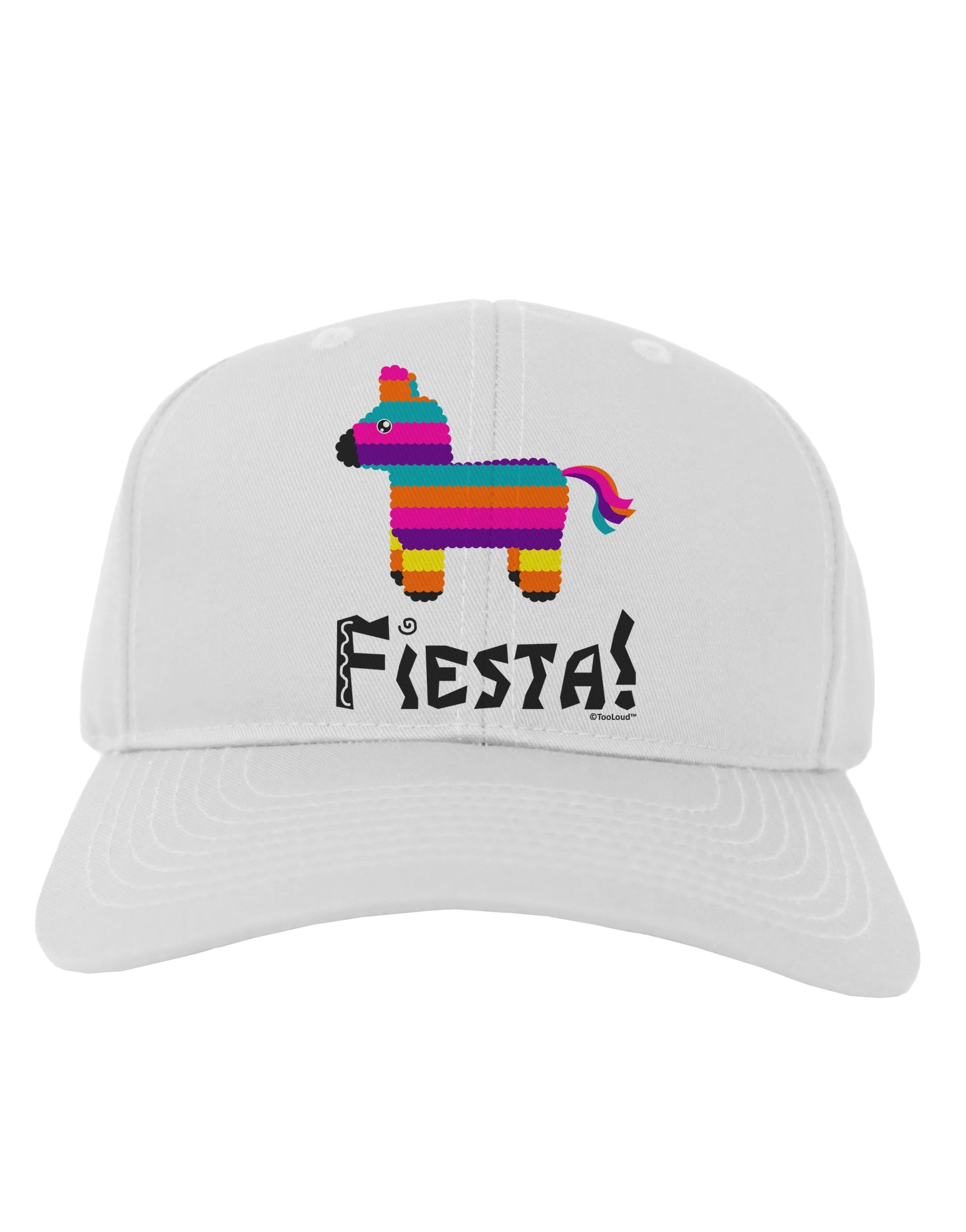 Colorful Pinata Design - Fiesta Adult Baseball Cap Hat by TooLoud-Baseball Cap-TooLoud-White-One Size-Davson Sales