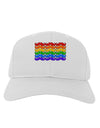 Rainbow Mustaches Gay Pride Flag Adult Baseball Cap Hat-Baseball Cap-TooLoud-White-One Size-Davson Sales