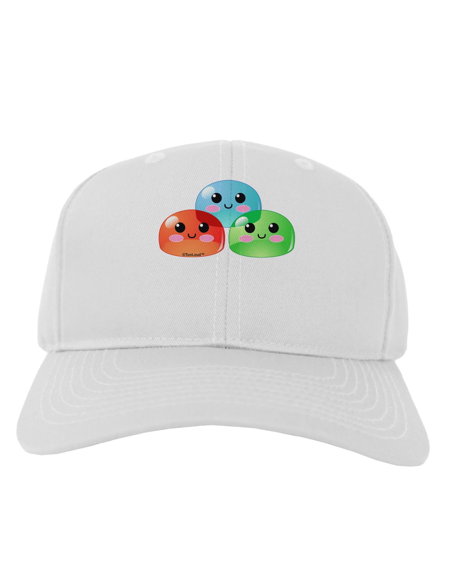 Cute RPG Slime - Trio Adult Baseball Cap Hat by TooLoud-Baseball Cap-TooLoud-White-One Size-Davson Sales
