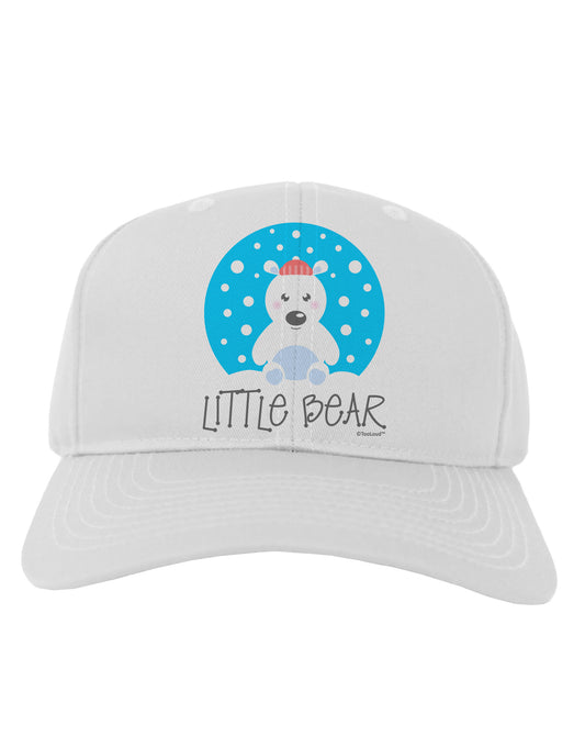 Matching Polar Bear Family - Little Bear Adult Baseball Cap Hat by TooLoud-Baseball Cap-TooLoud-White-One Size-Davson Sales