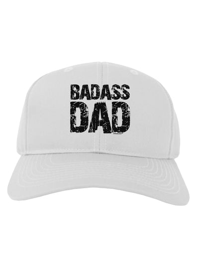 Badass Dad Adult Baseball Cap Hat by TooLoud-Baseball Cap-TooLoud-White-One Size-Davson Sales